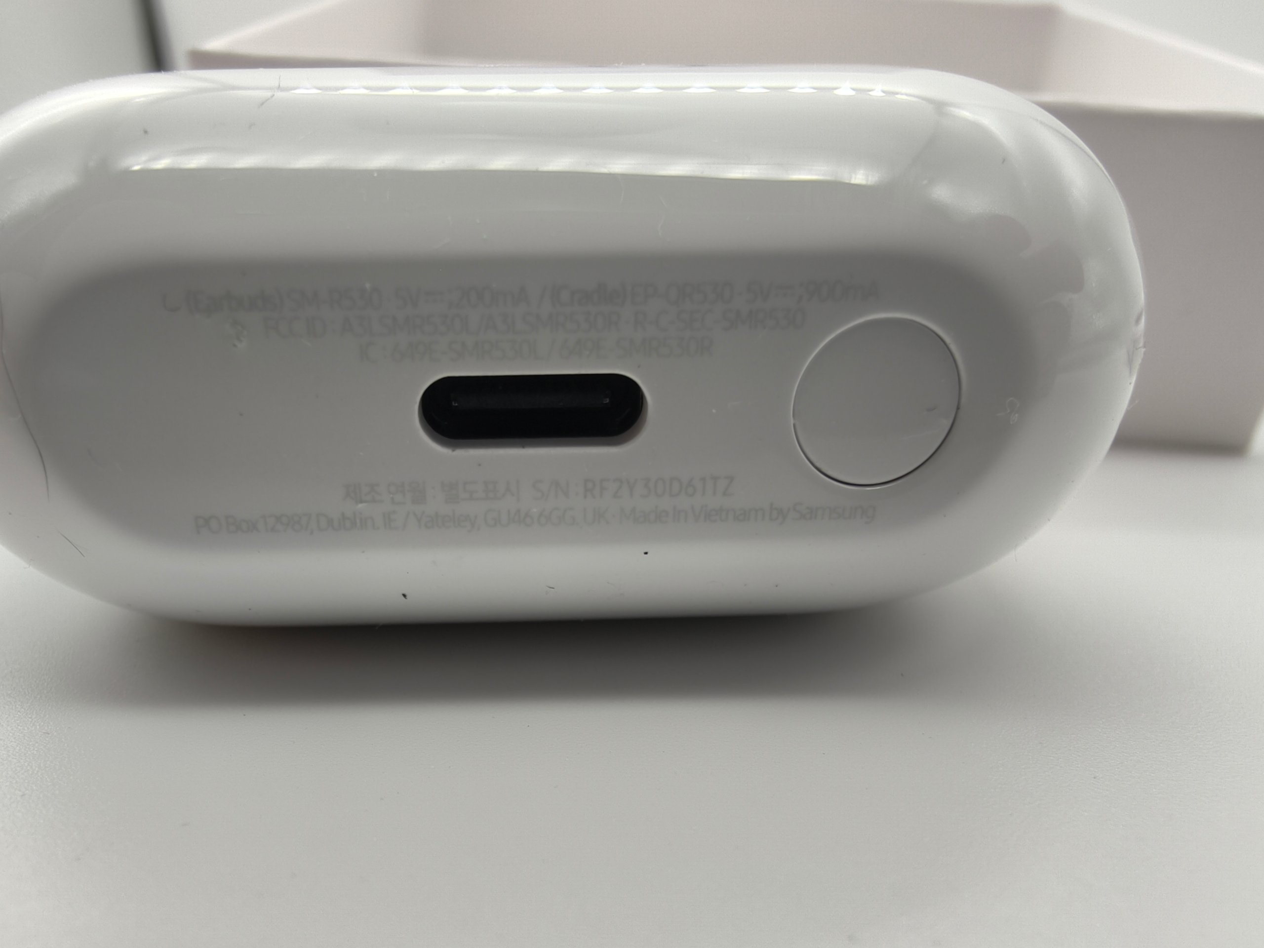 Samsung Galaxy Buds3 SM-R530 Bianchi Bluetooth Cuffie Wireless Auricolari Custodia Cavo Scatola image 8