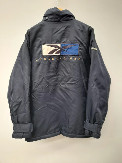 Reebok Navy Athletic Dept Puffer Jacket XL image 3