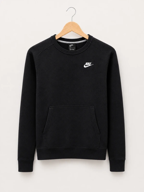 Nike Women's Black Sweatshirt Crew Neck Small