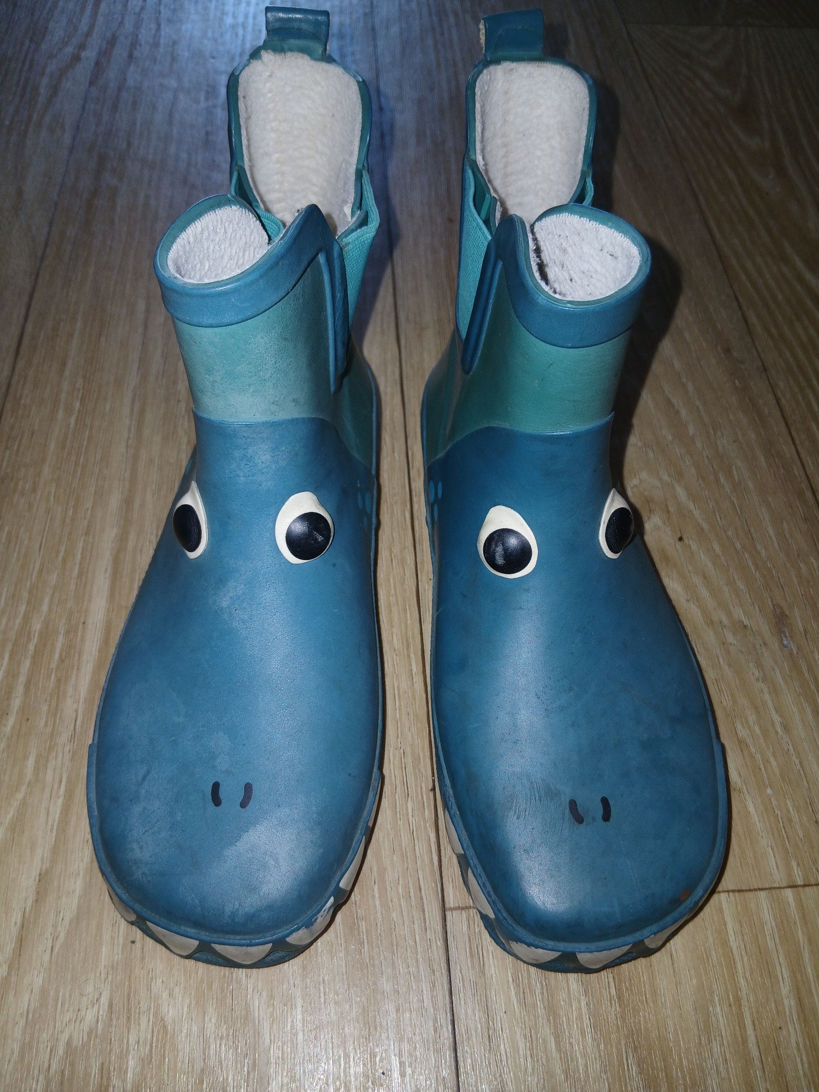 Crocs Blue Kids Dinosaur Clog Boots UK 12 Waterproof