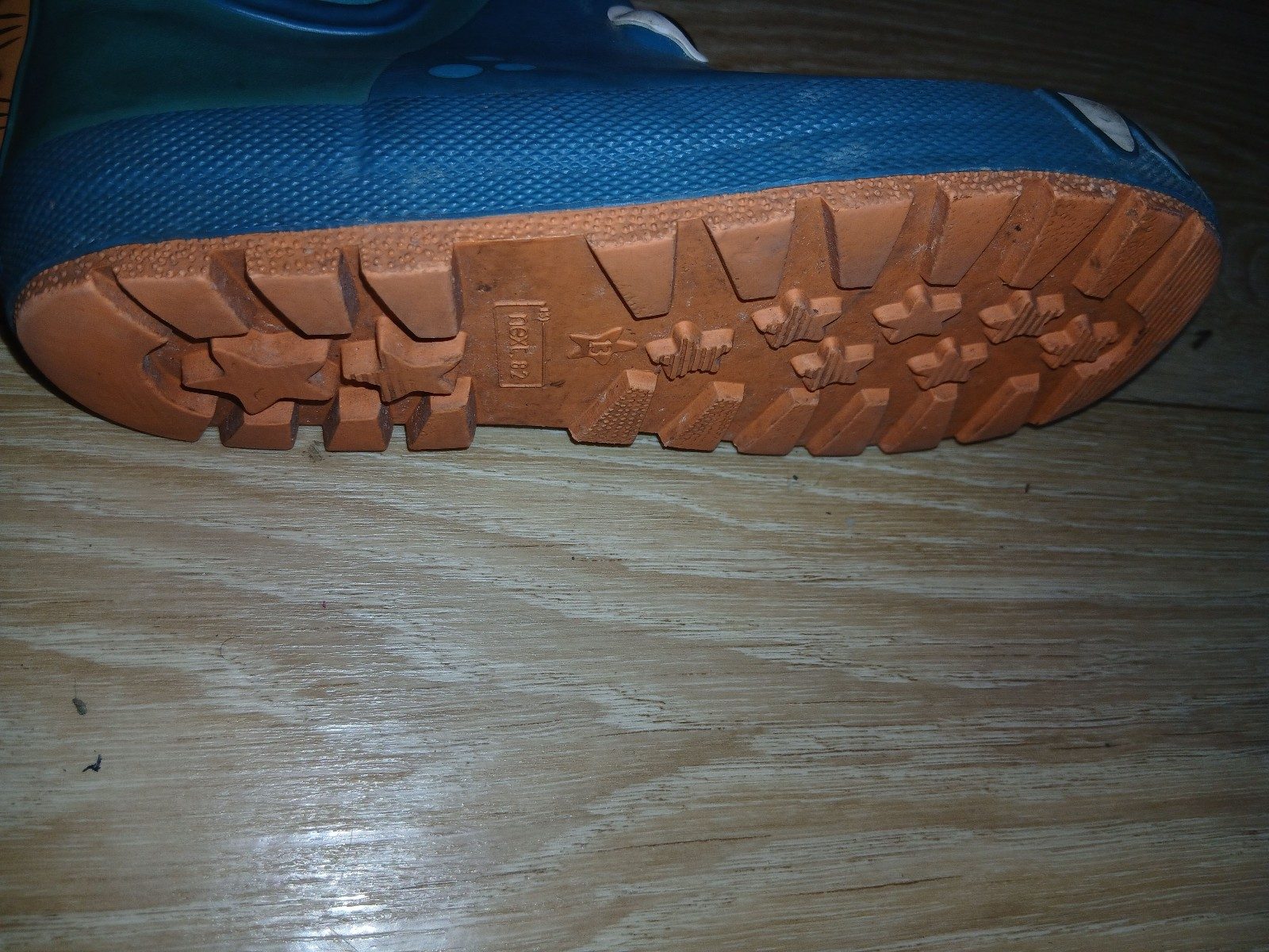 Crocs Blue Kids Dinosaur Clog Boots UK 12 Waterproof image 3