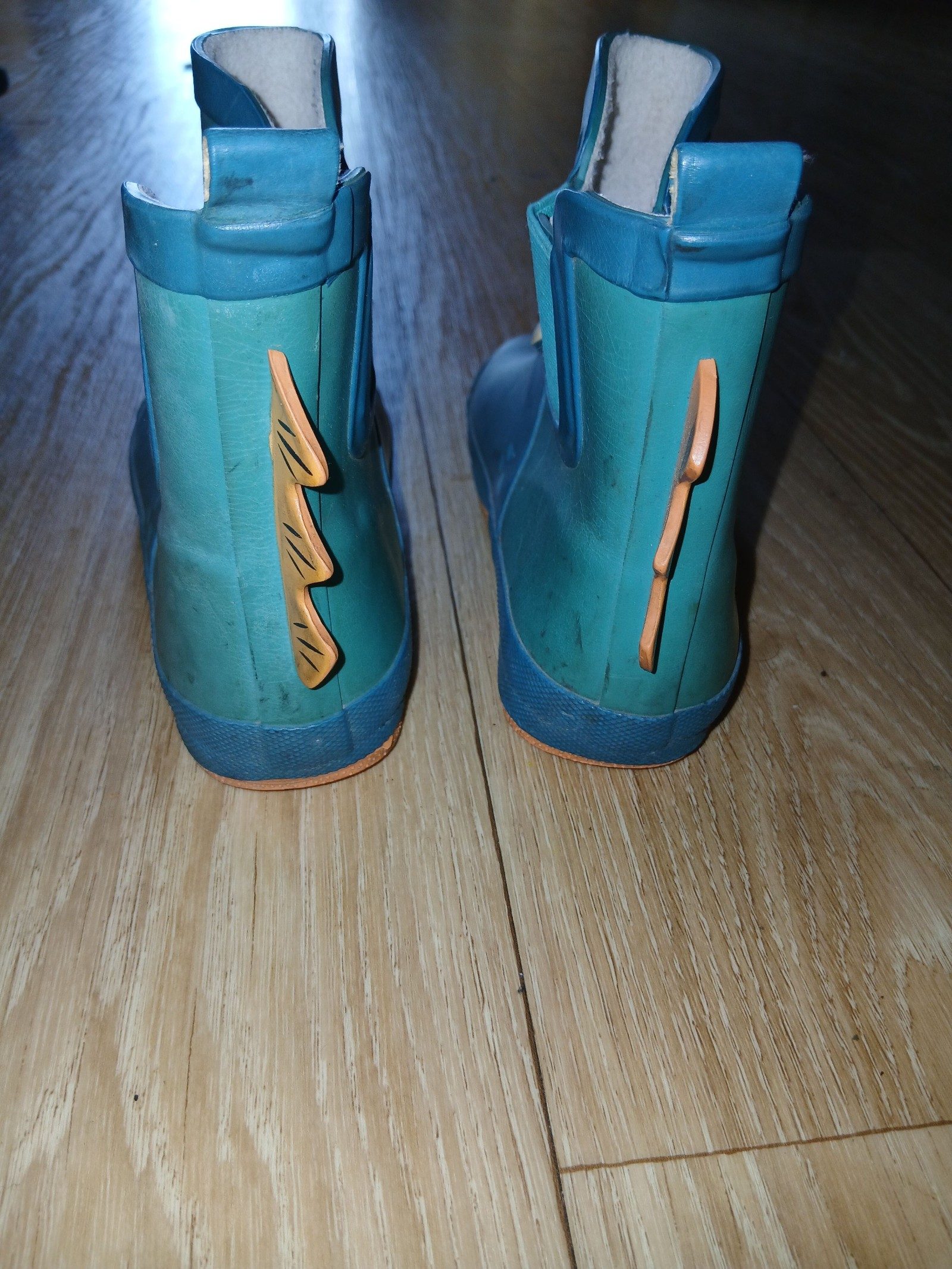Crocs Blue Kids Dinosaur Clog Boots UK 12 Waterproof image 5
