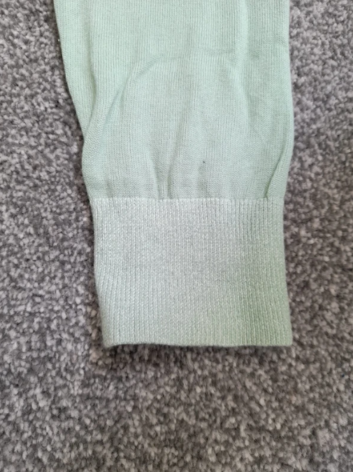 Calvin Klein Mint Green Cotton Silk Blend Sweater Medium image 3
