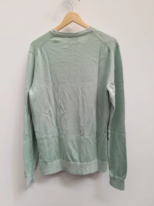 Calvin Klein Mint Green Cotton Silk Blend Sweater Medium image 7