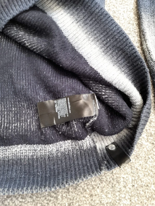 Calvin Klein Jeans Men's Navy & Grey Gradient Sweater Large image 3