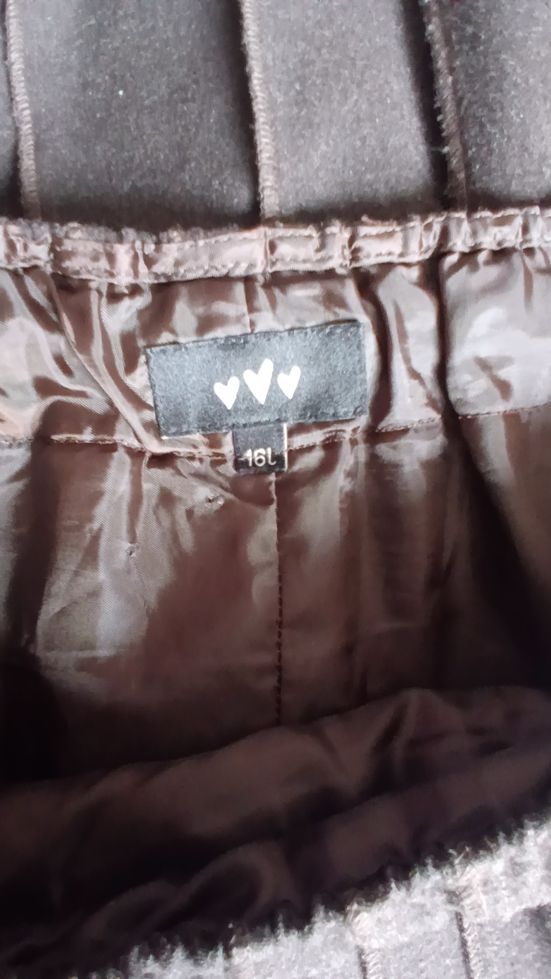 Per Una Brown Pleated Midi Skirt Lined 16L image 3
