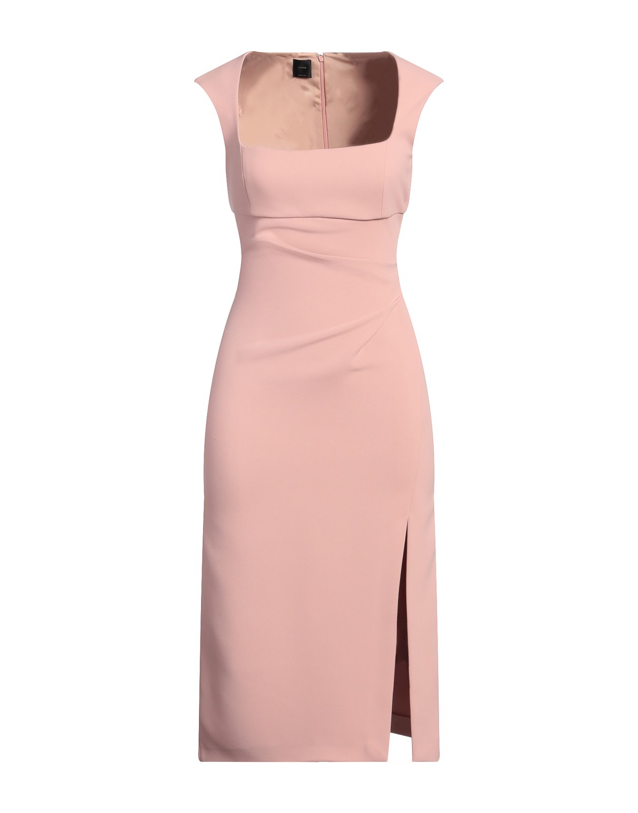 New PINKO Pink Square Neck Midi Dress Size XS