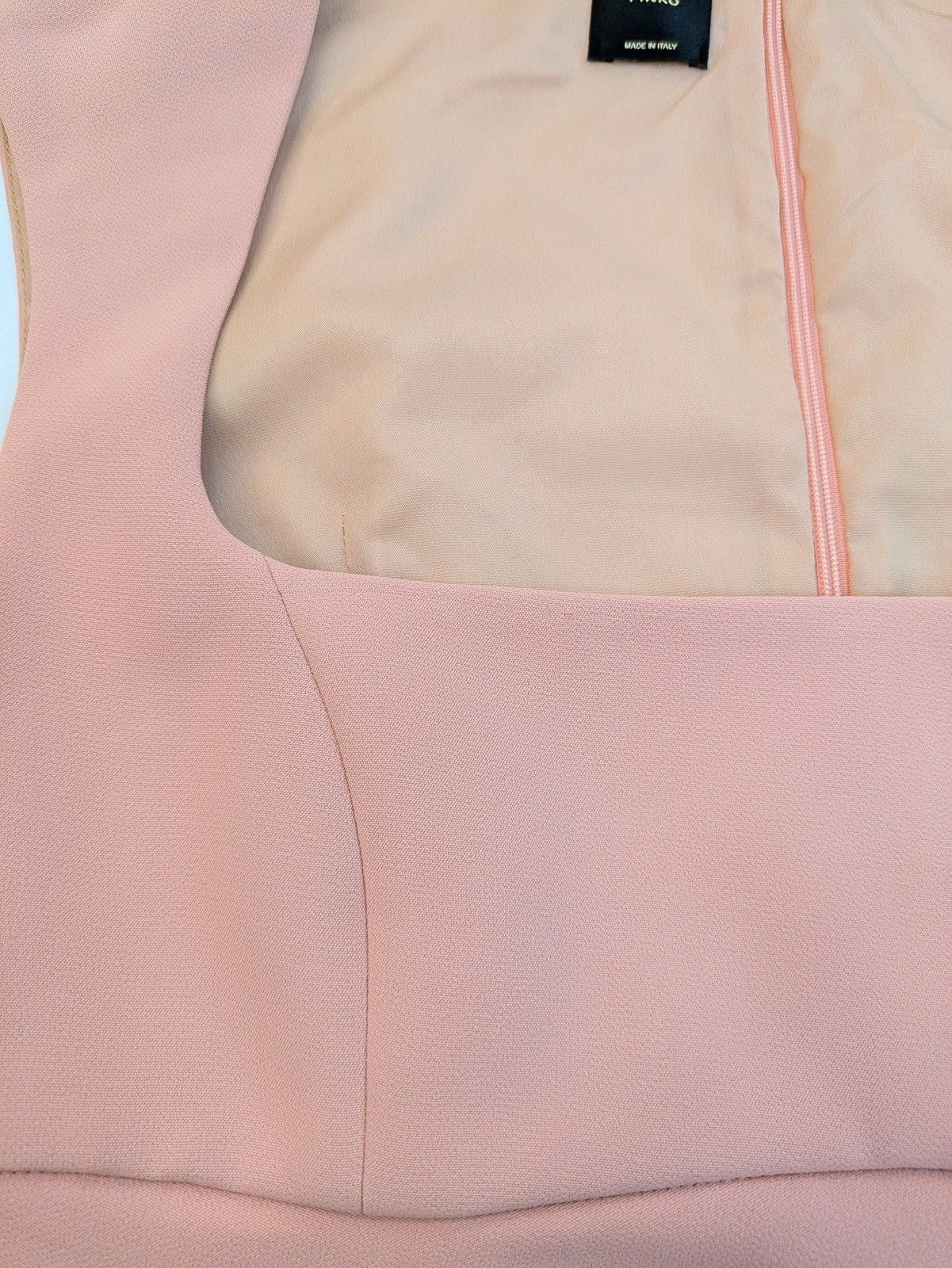 New PINKO Pink Square Neck Midi Dress Size XS image 9