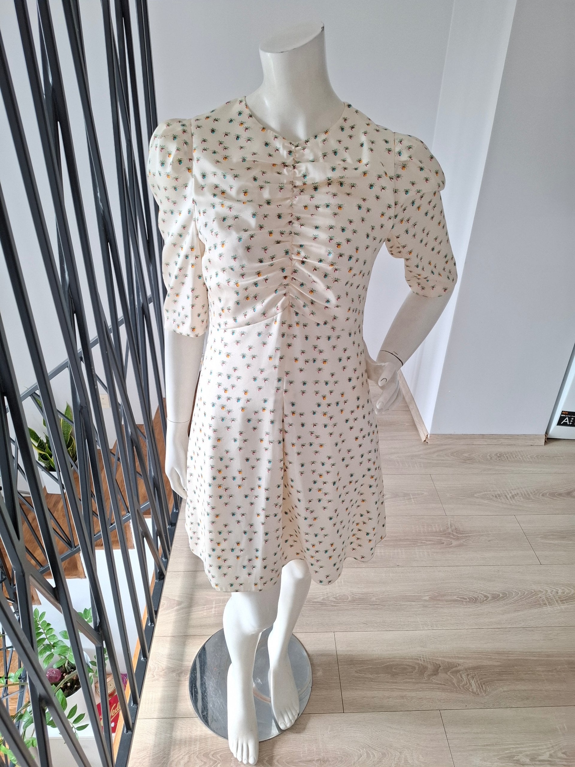 New Sandro Printed Floral Mini Dress Size M image 5