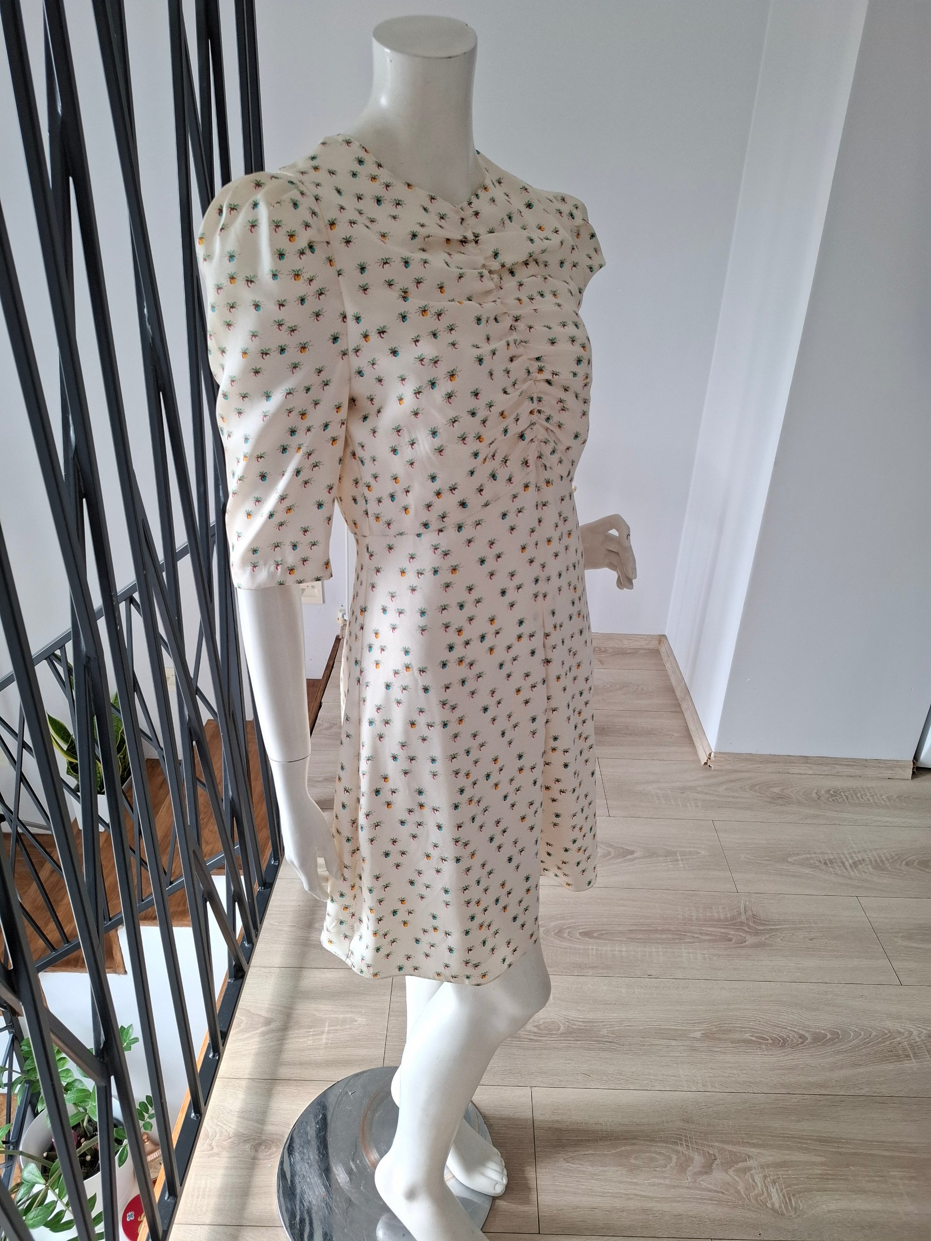 New Sandro Printed Floral Mini Dress Size M image 7