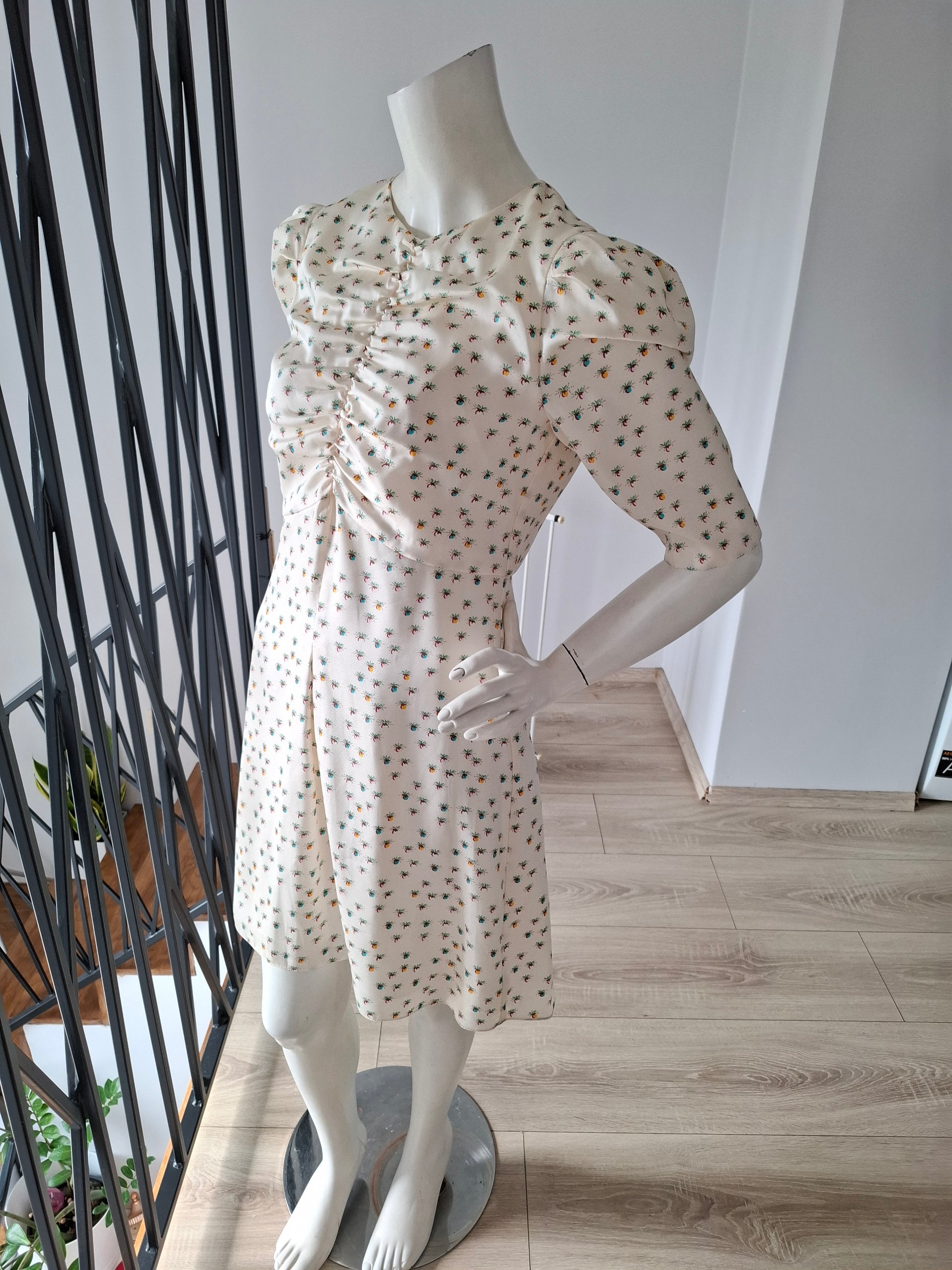 New Sandro Printed Floral Mini Dress Size M image 6