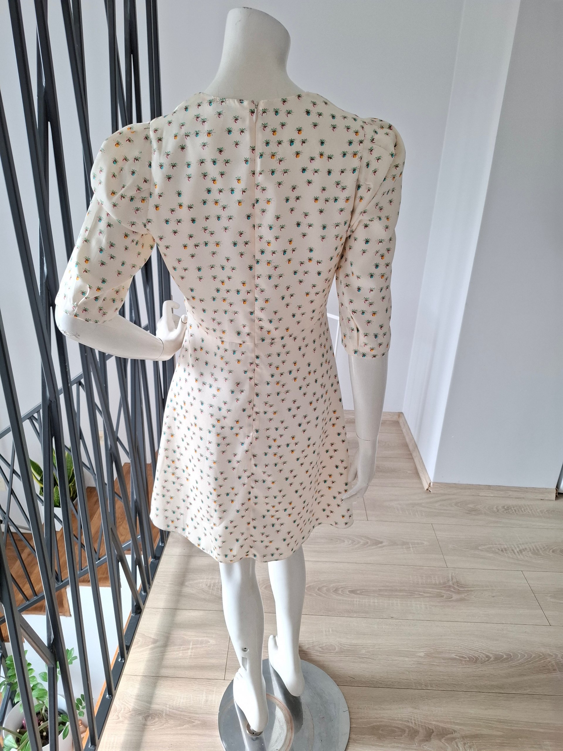 New Sandro Printed Floral Mini Dress Size M image 9