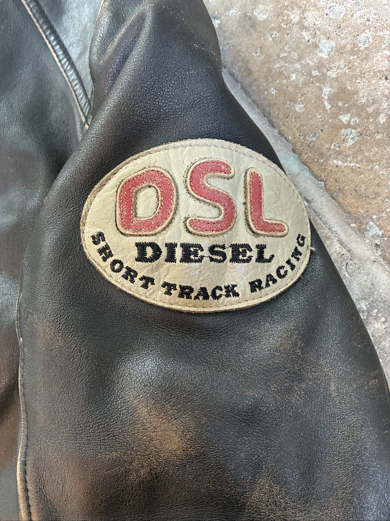 Vintage late 80s Diesel Black Leather Motorcycle Jacket XL image 4