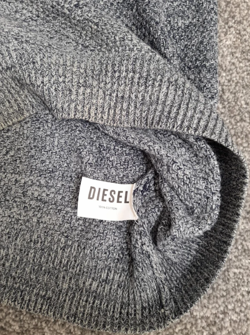 Diesel Men's Grey Gradient Knit Sweater Small image 6