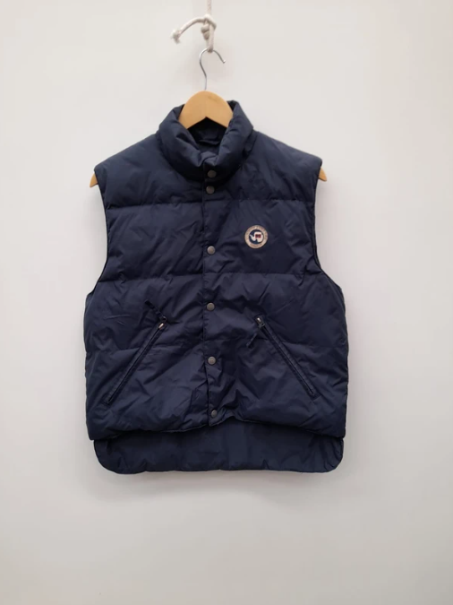 Napapijri Navy Puffer Gilet Vest Expedition Patch XS image 6