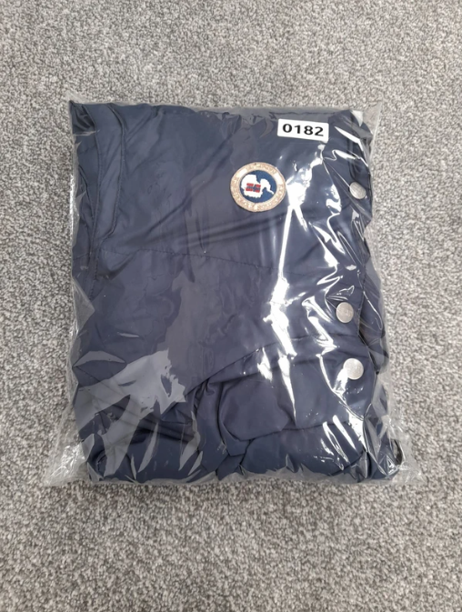 Napapijri Navy Puffer Gilet Vest Expedition Patch XS image 7