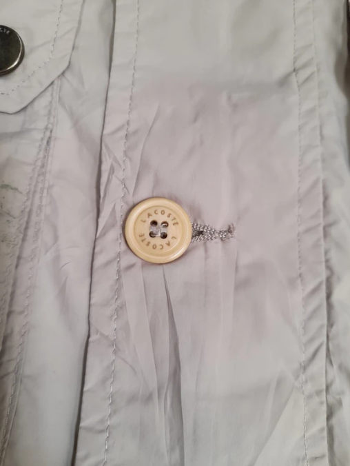 Lacoste Beige Men's Button-Up Field Jacket Large image 3