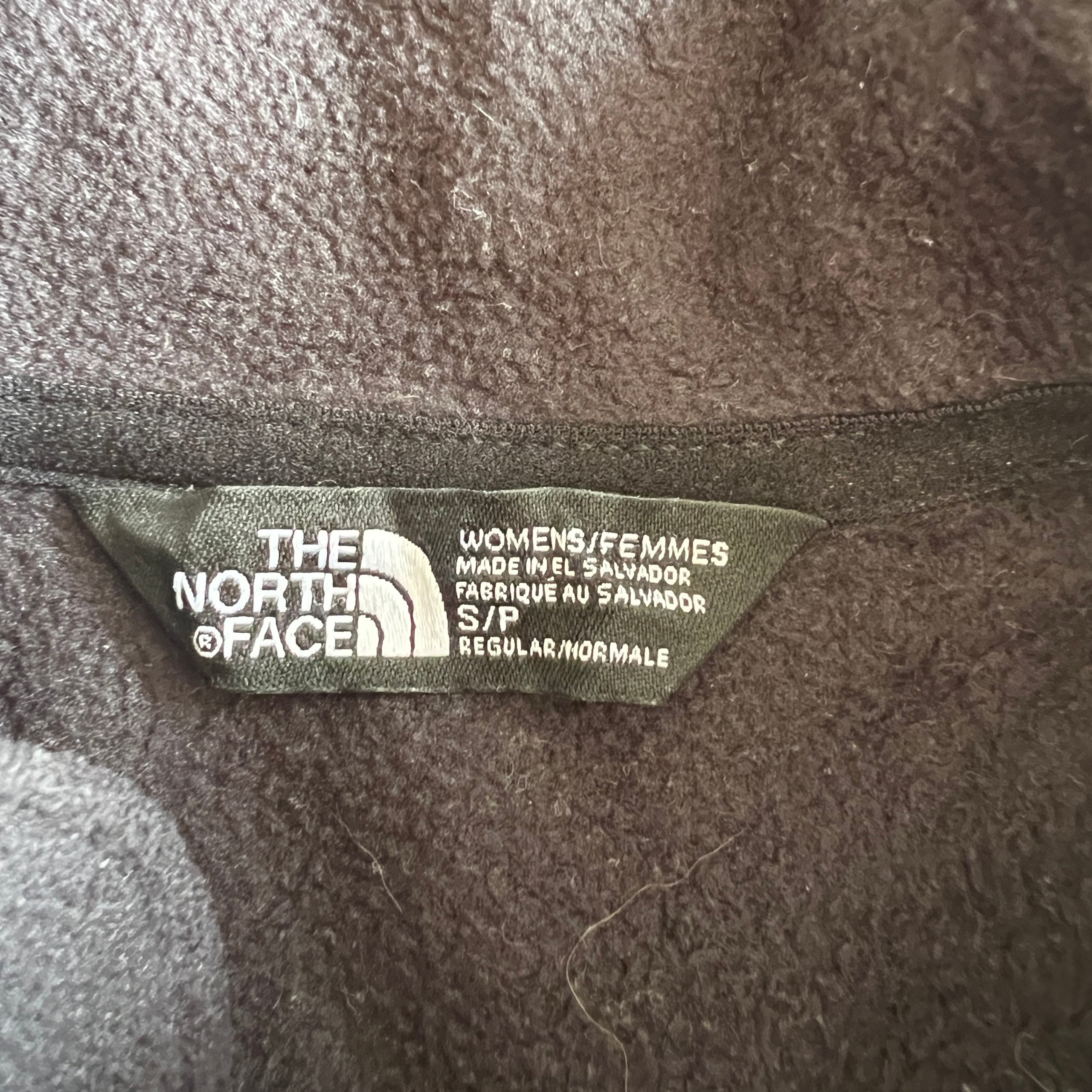 The North Face TKA 100 Pinecone Fleece Half Zip Black White Women's Small FA18 image 4
