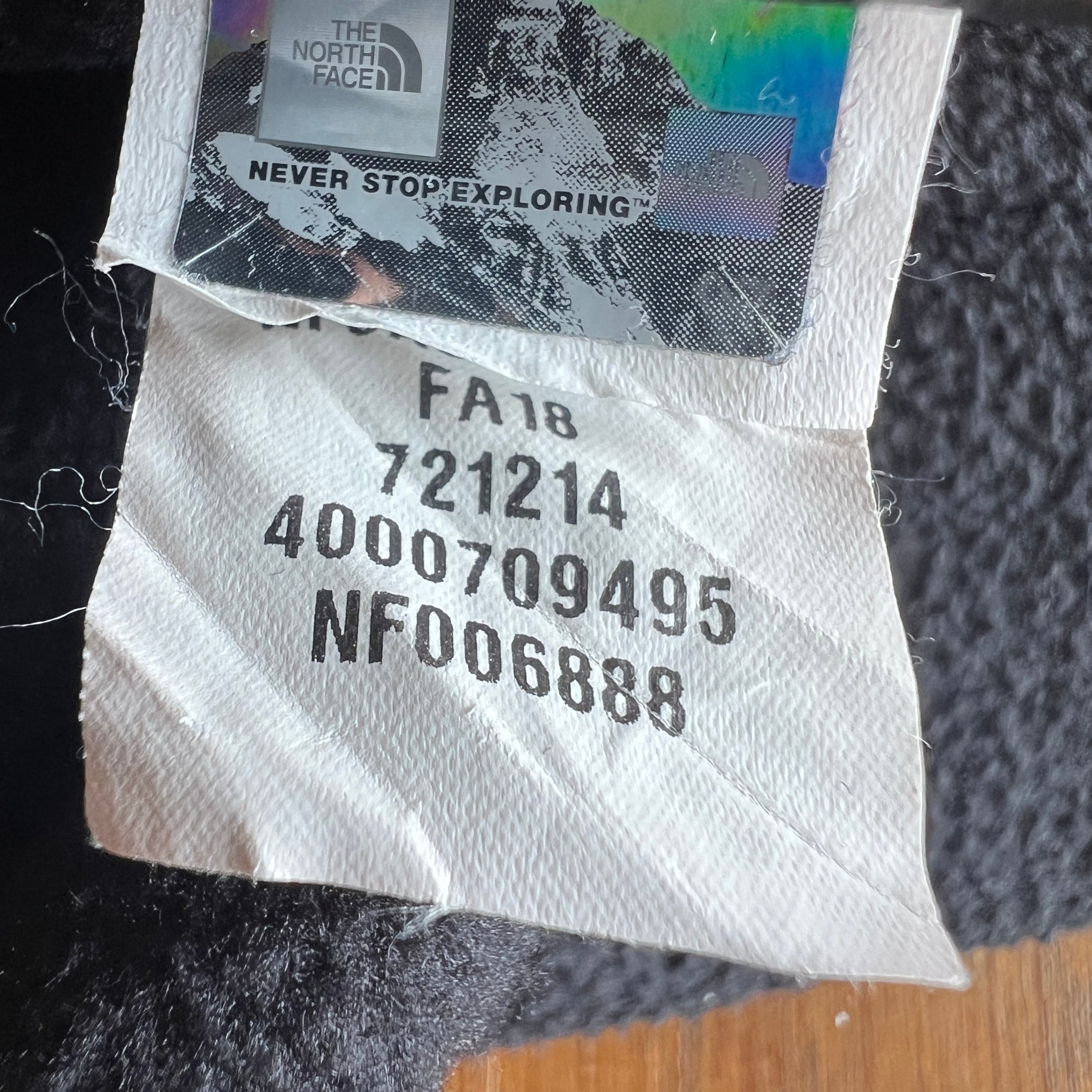 The North Face TKA 100 Pinecone Fleece Half Zip Black White Women's Small FA18 image 6