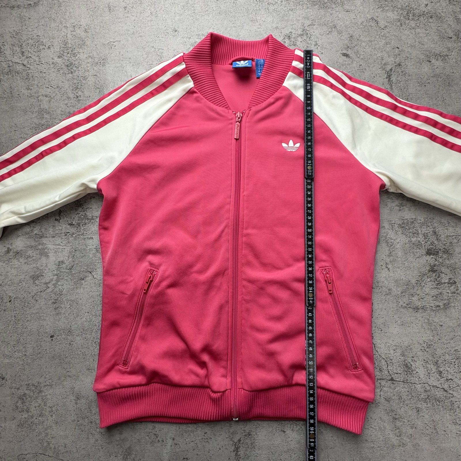 Adidas Women's Red & White Track Jacket Medium image 8