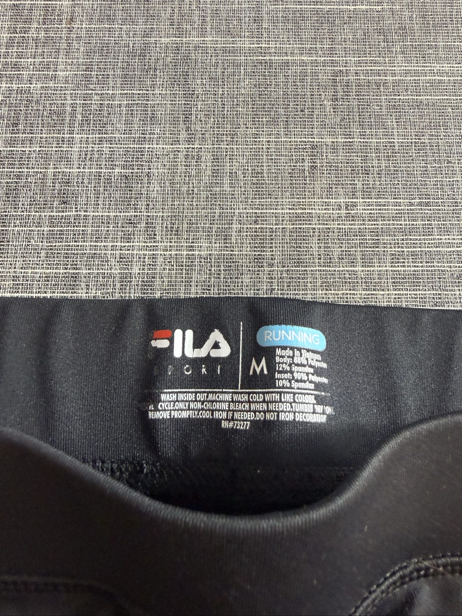 Fila Women's Black Running Sport Performance Shorts Medium image 3