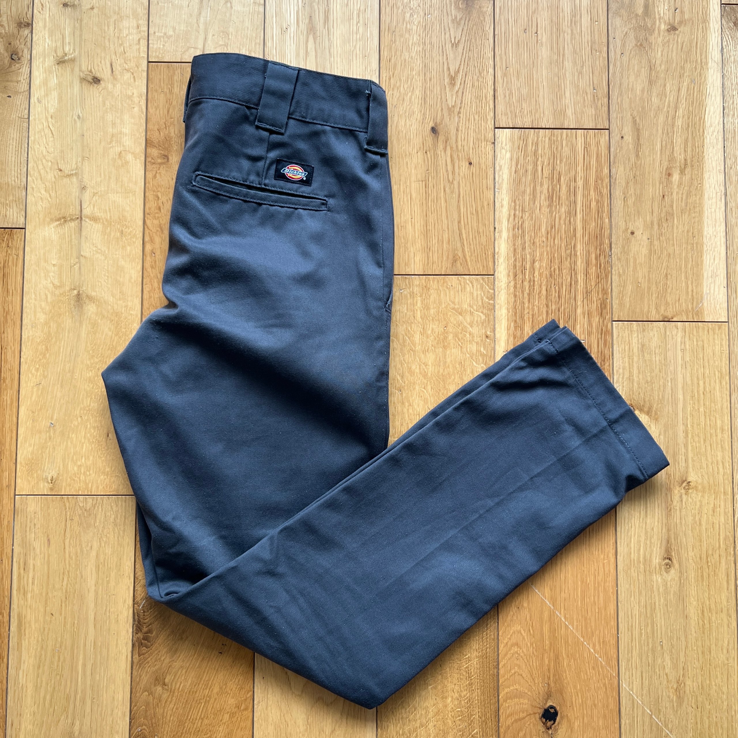 Dickies Slim Fit Work Pants Men's W30 L32 Charcoal Grey Chino Trousers WP872