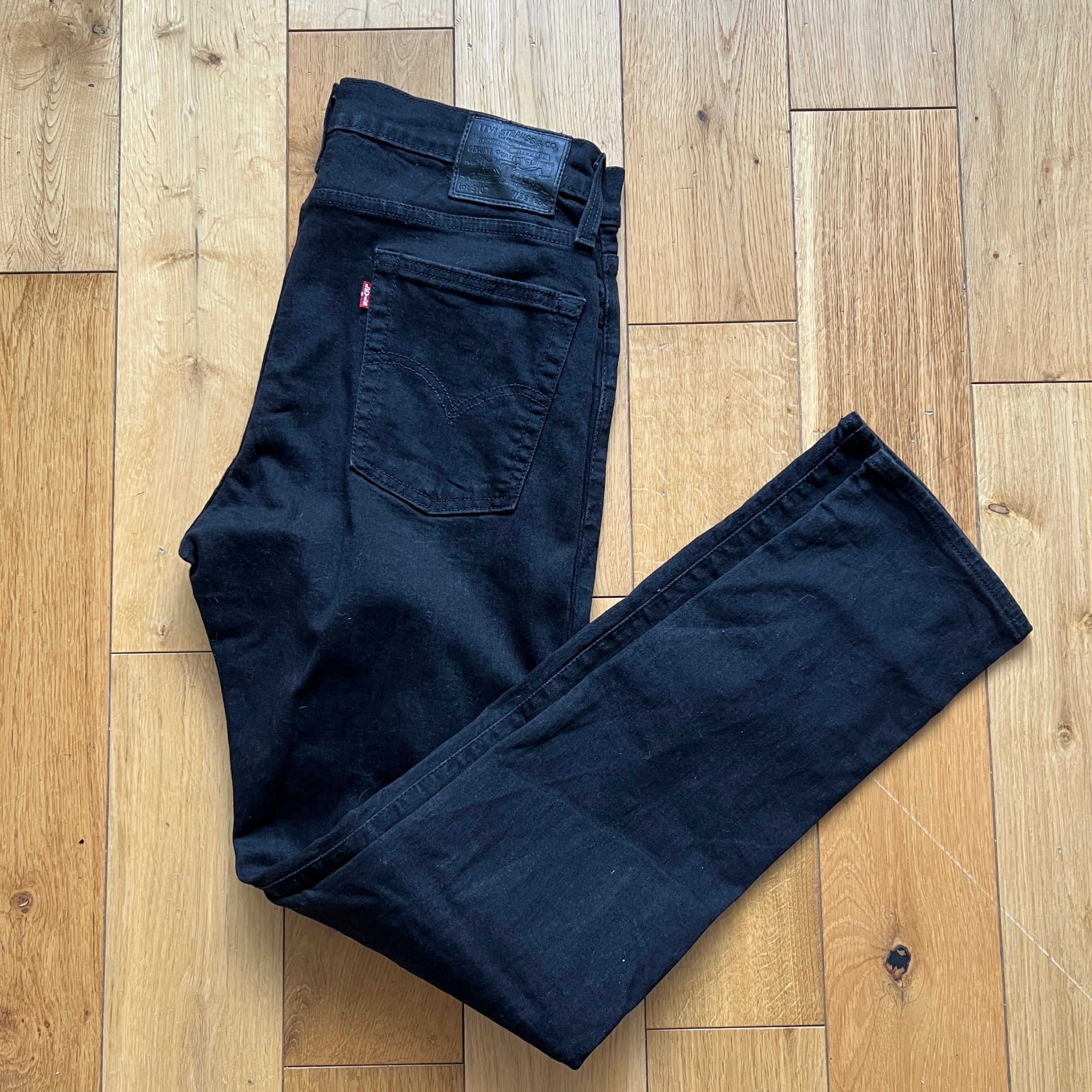 Levis 510 Skinny Fit Jeans Men's W33 L34 Black Denim Levis Premium 05510-0857