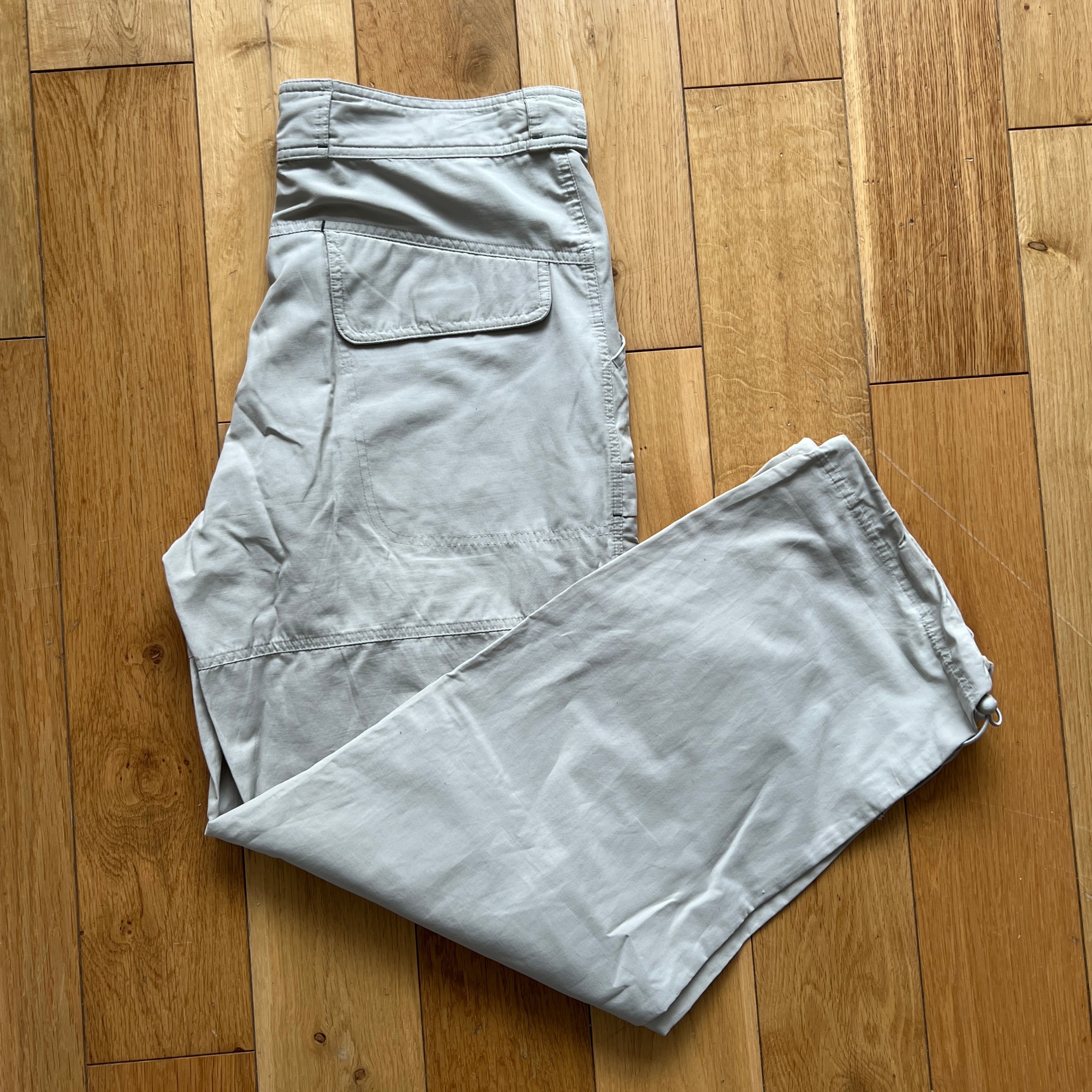 Vintage Adidas Outdoor Cargo Walking Trousers Mens 34 Beige Hiking Pants 689118