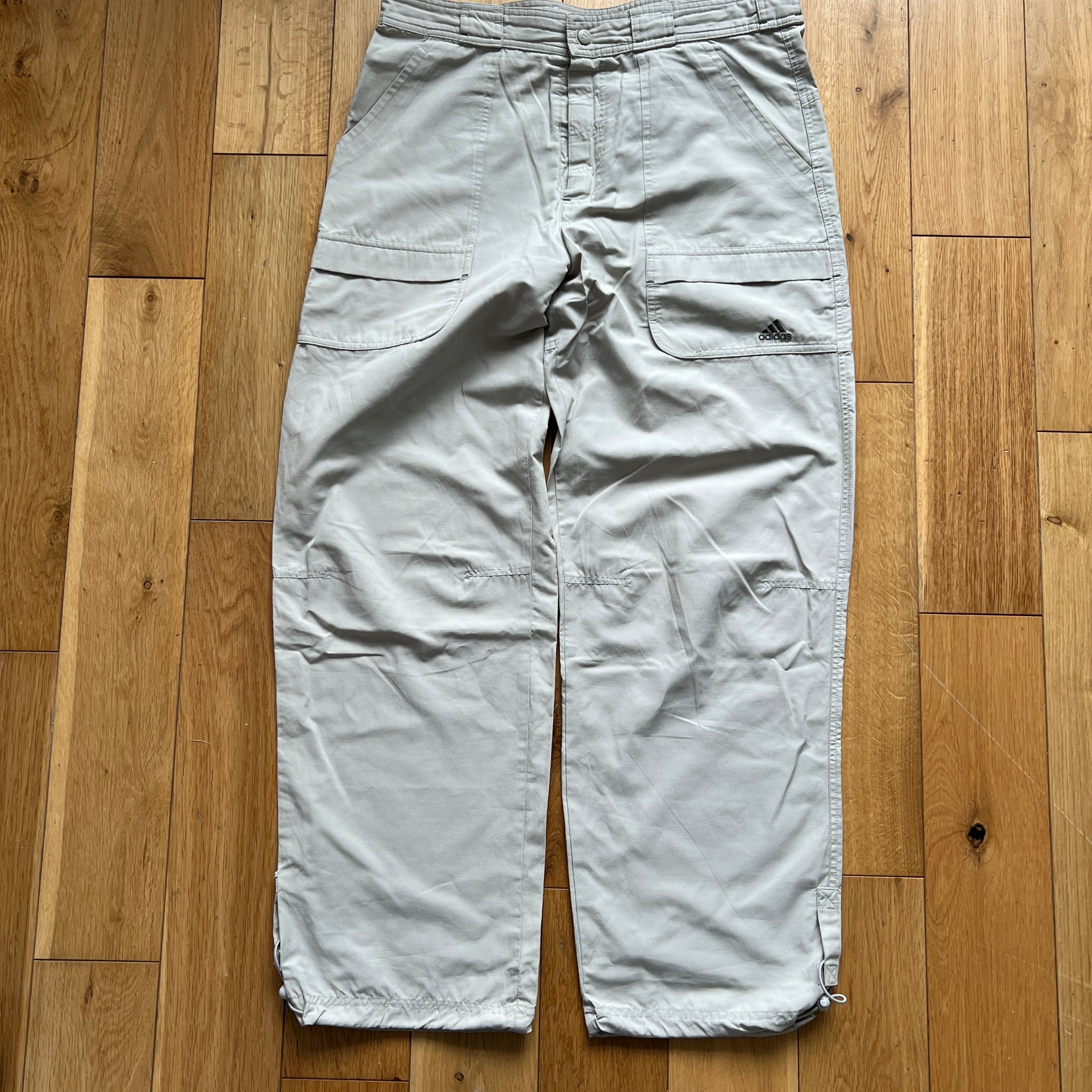 Vintage Adidas Outdoor Cargo Walking Trousers Mens 34 Beige Hiking Pants 689118 image 2