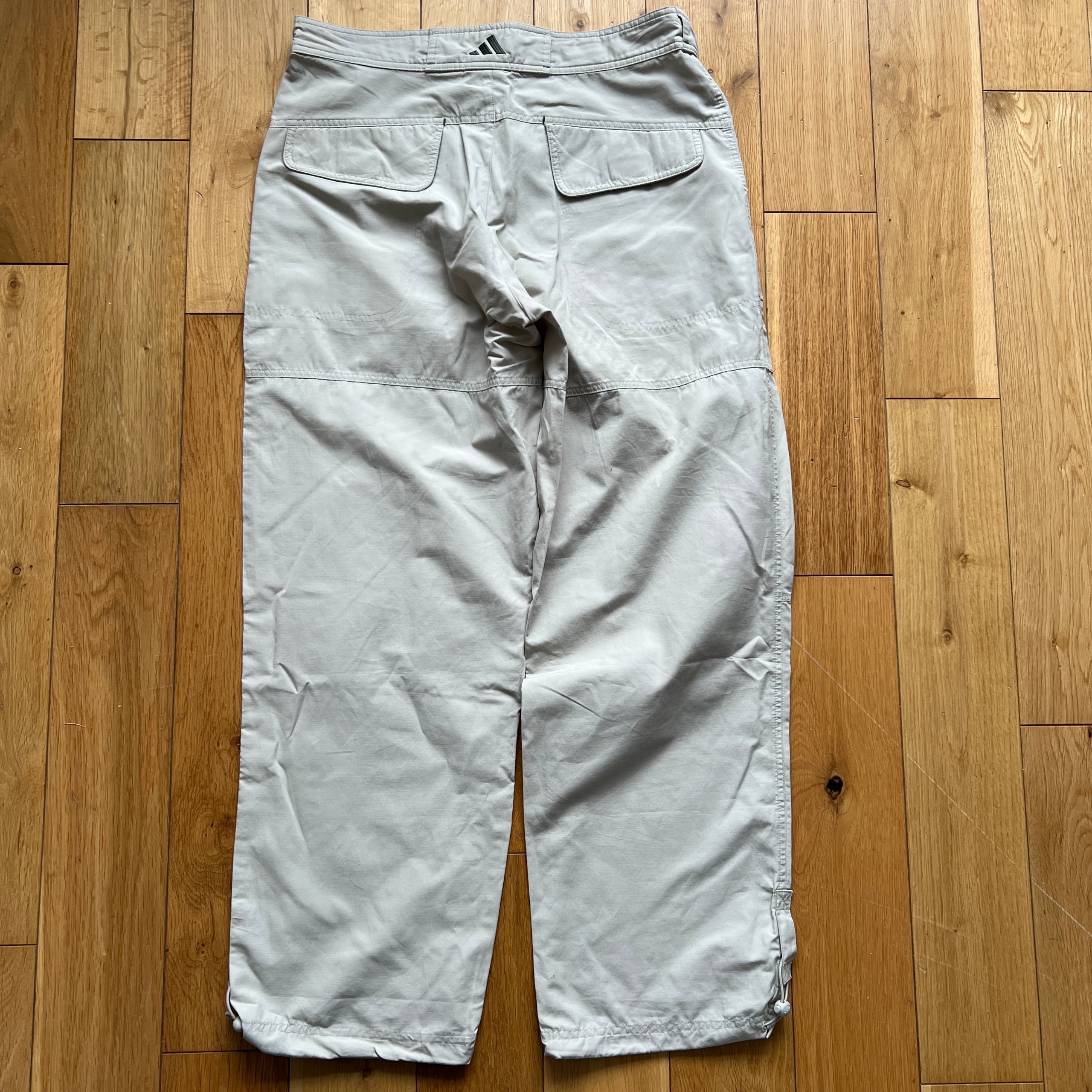 Vintage Adidas Outdoor Cargo Walking Trousers Mens 34 Beige Hiking Pants 689118 image 3