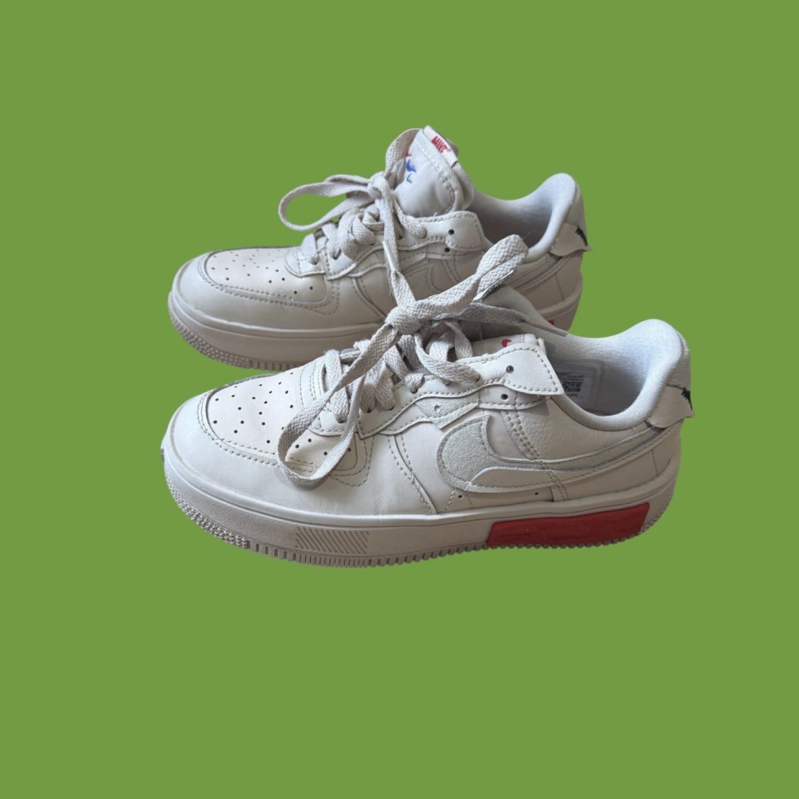 Nike Air Force 1 Fontanka Women’s Trainers UK 4 Pearl White Red DA7024-200