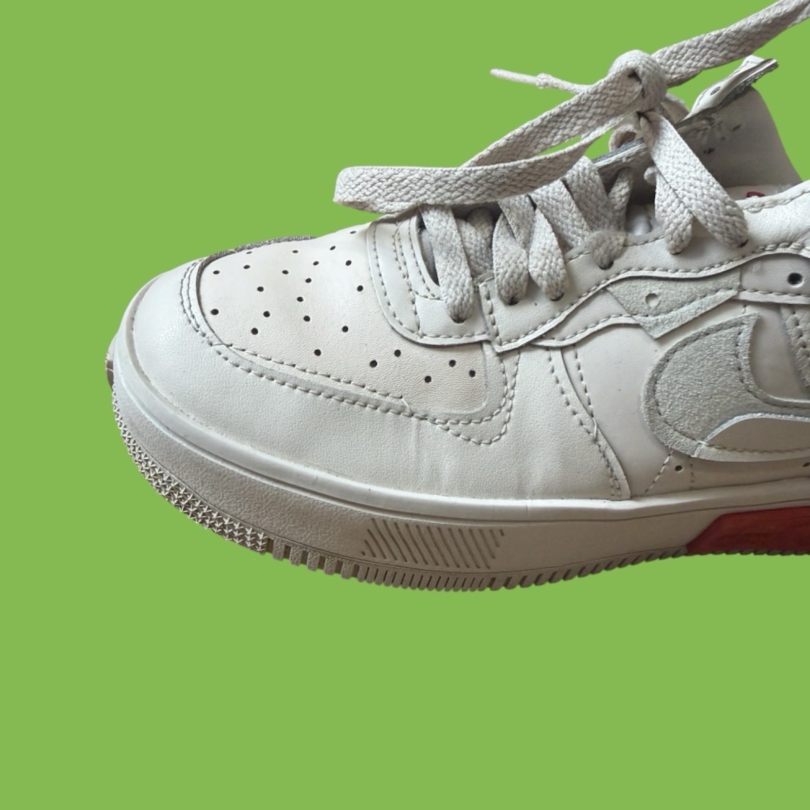 Nike Air Force 1 Fontanka Women’s Trainers UK 4 Pearl White Red DA7024-200 image 2