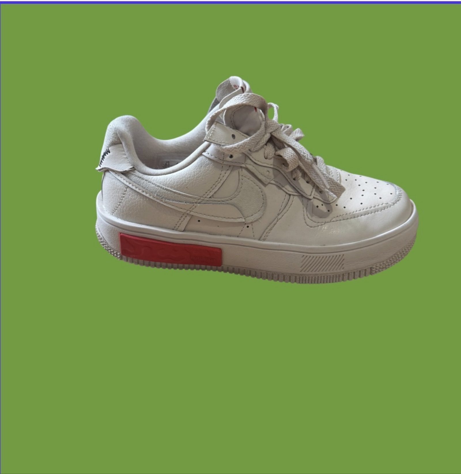Nike Air Force 1 Fontanka Women’s Trainers UK 4 Pearl White Red DA7024-200 image 4