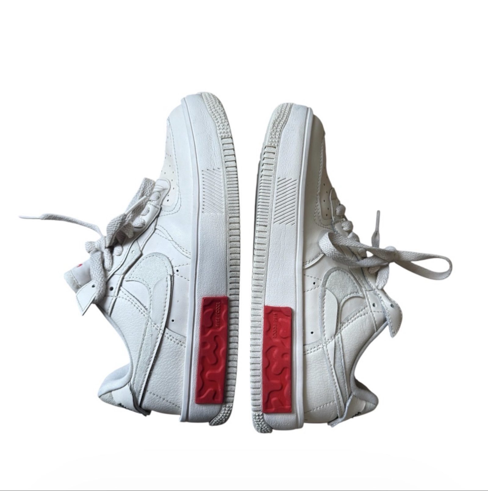 Nike Air Force 1 Fontanka Women’s Trainers UK 4 Pearl White Red DA7024-200 image 9