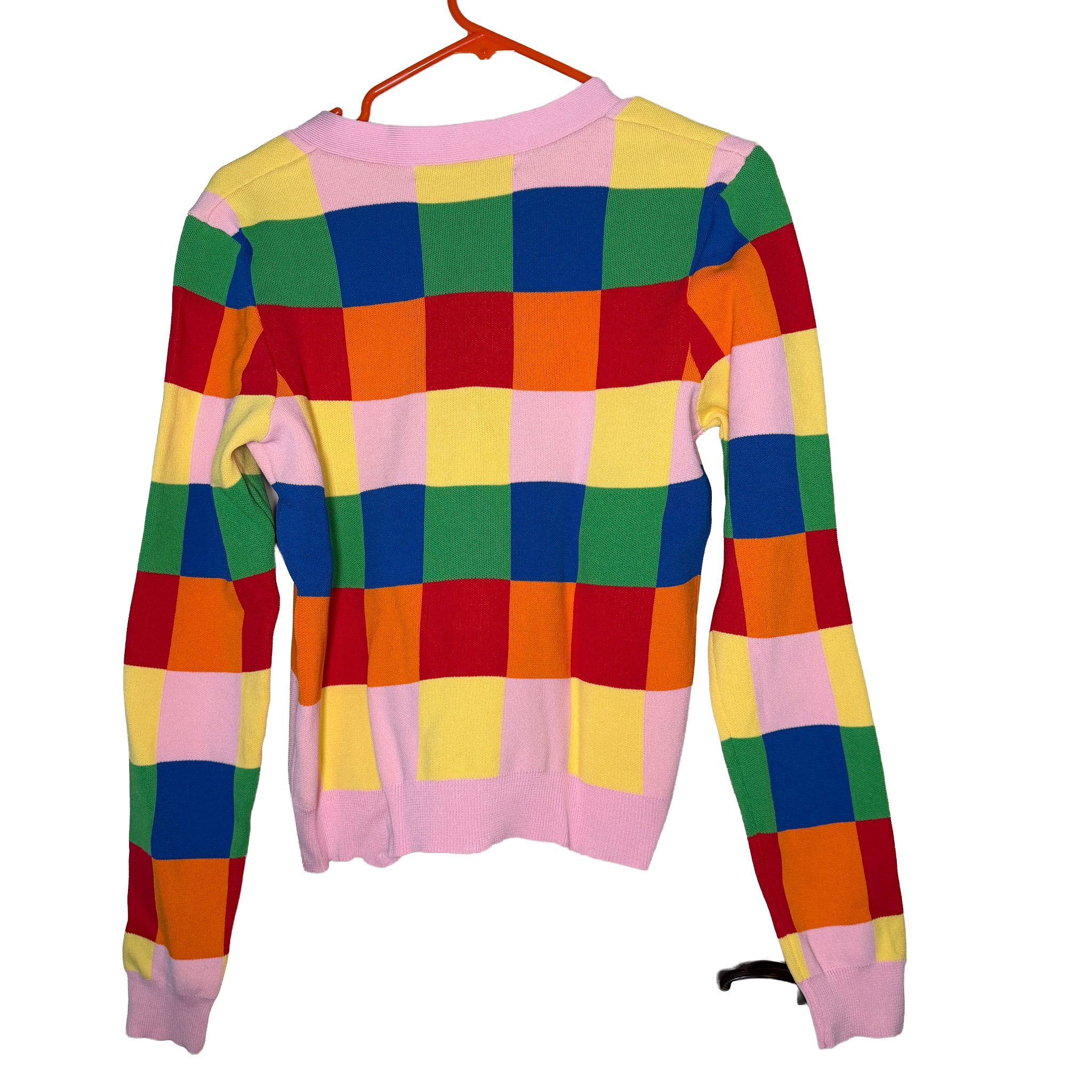 English Factory - Women's Multi-Colour Block Button Cardigan - Size Medium image 3