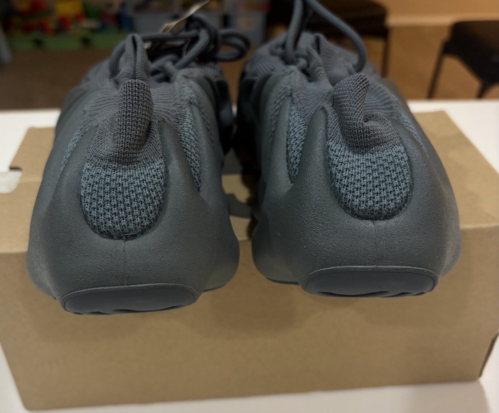 Adidas Men Grey Yeezy 450 Sneakers US 9 image 5