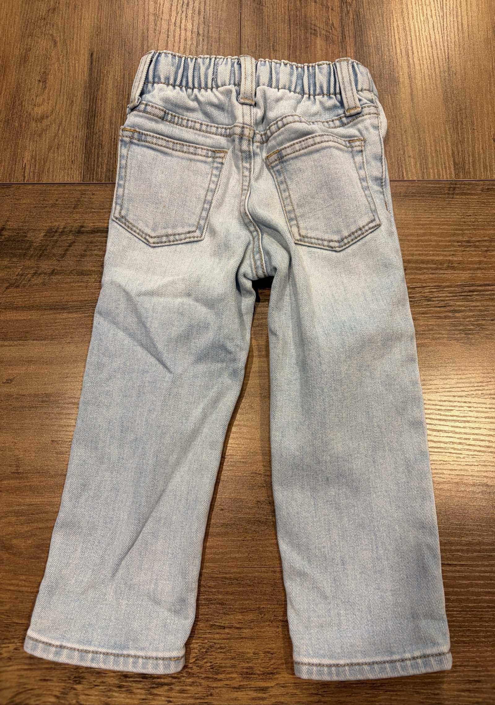 Old Navy Kids' Light Blue Straight Leg Adjustable Waist Jeans 2T image 4
