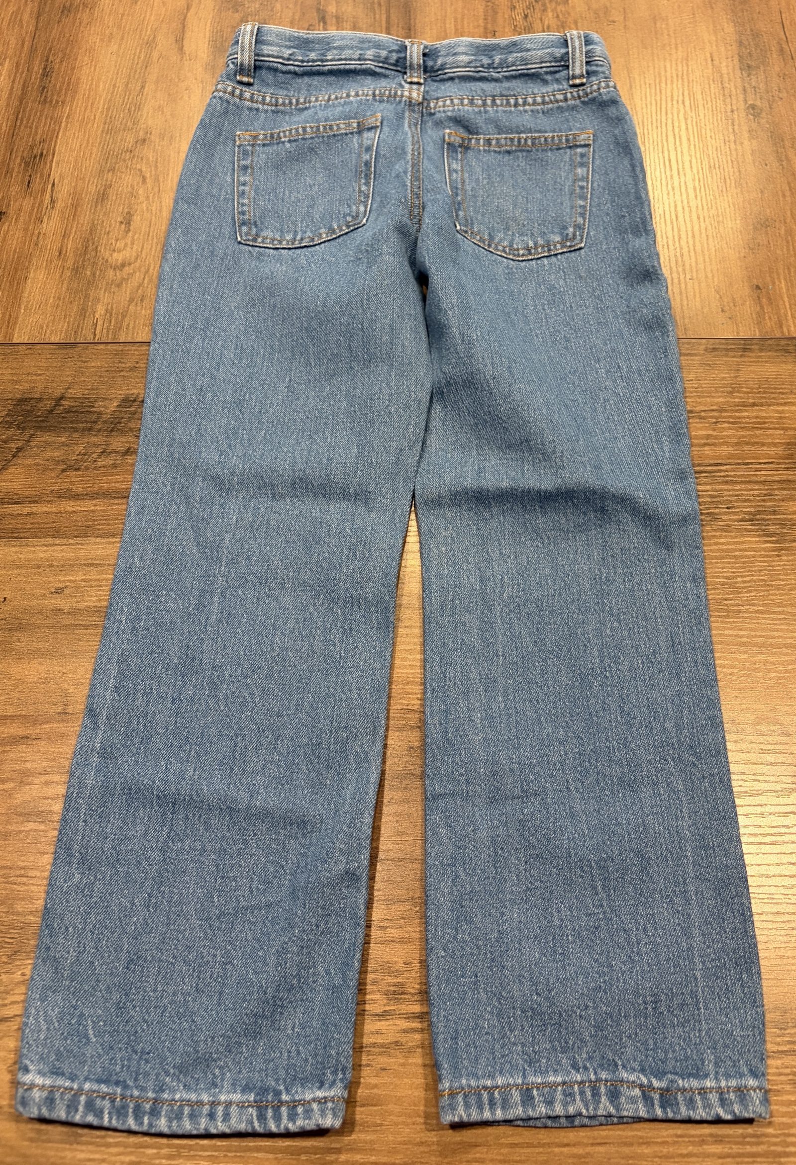 Cat & Jack Kids' Blue Relaxed Straight Jeans 7 image 3