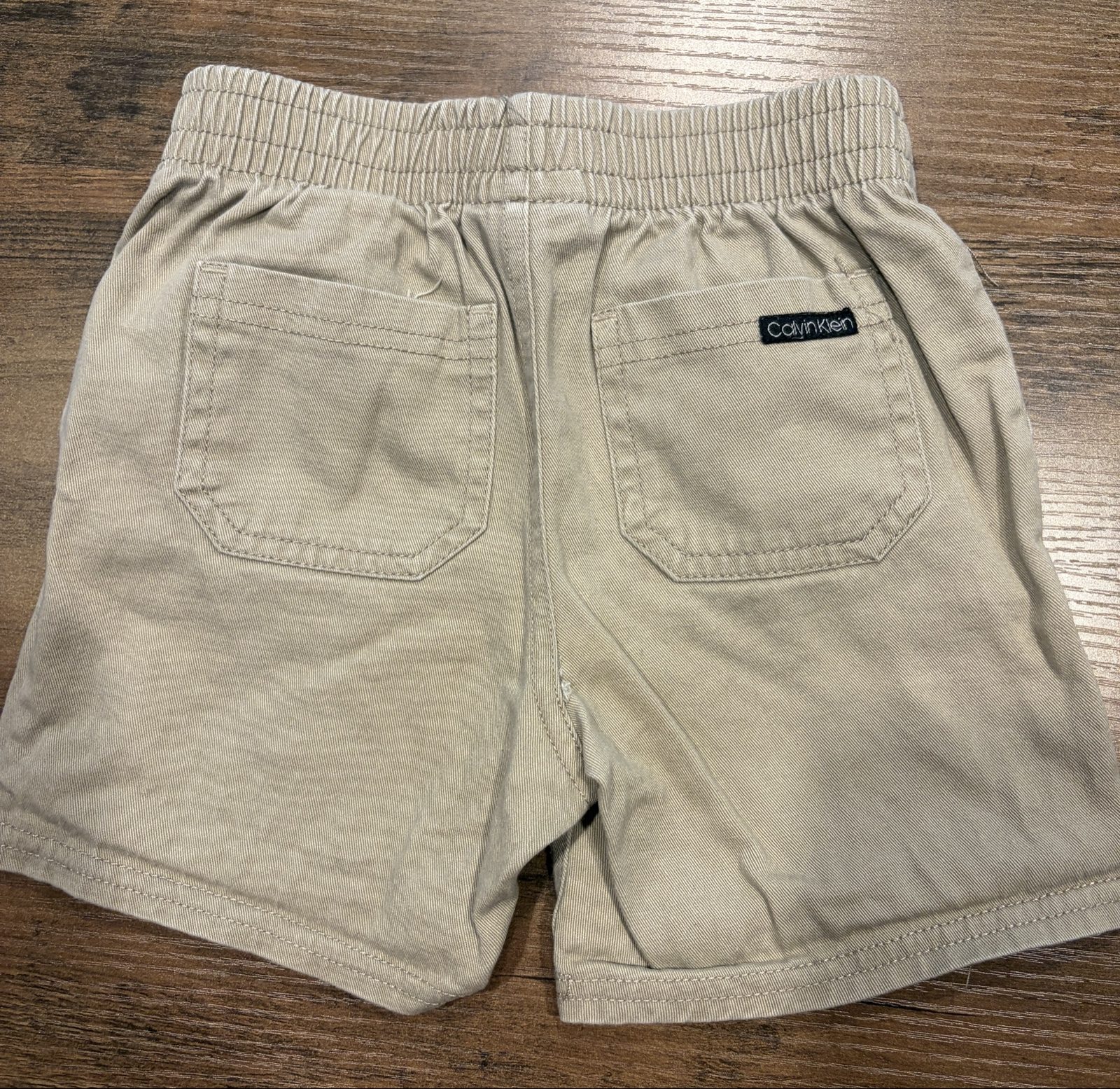 Calvin Klein Beige Toddler Shorts 24M Elastic Waist image 3