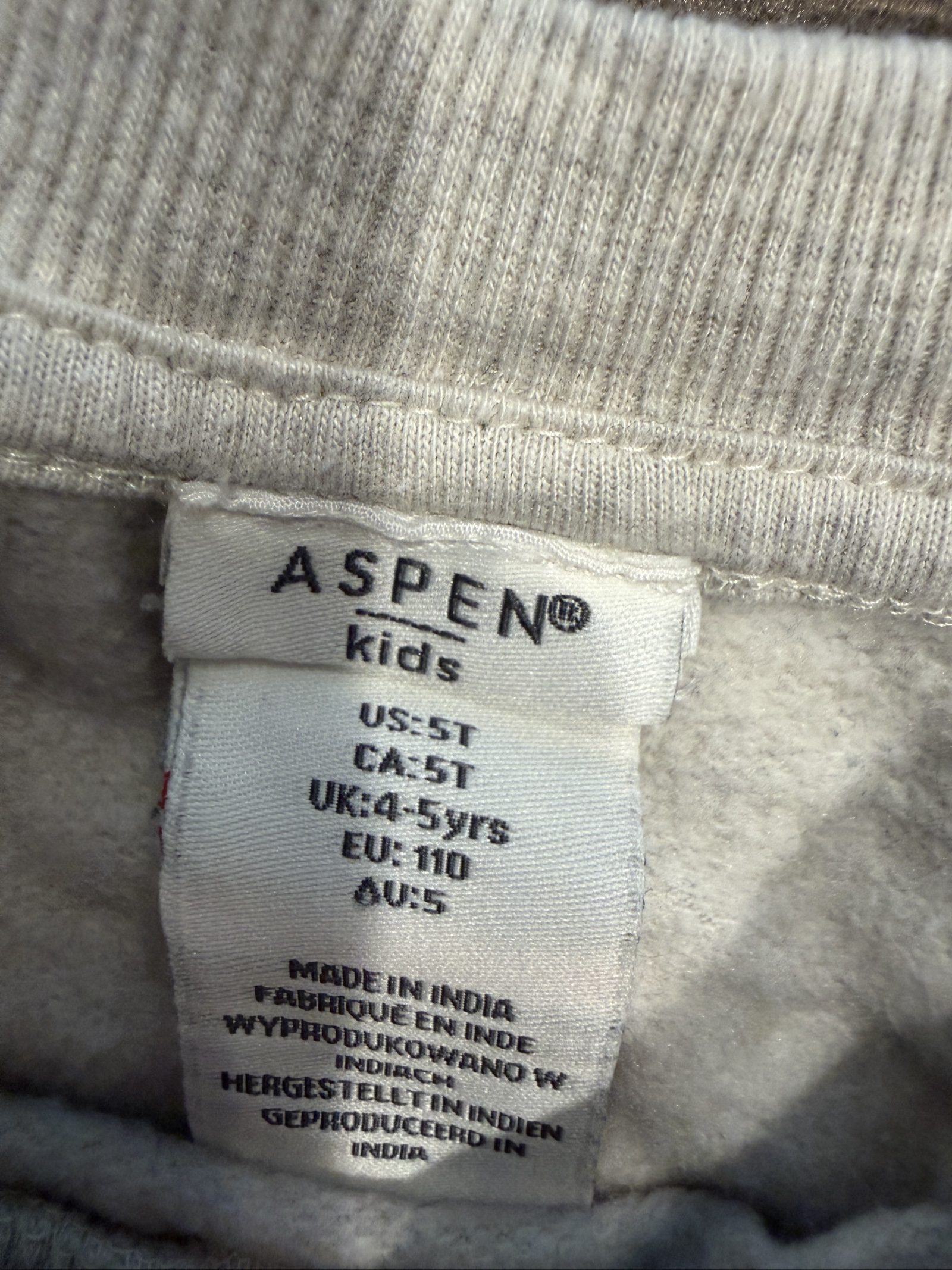 Aspen Kids Beige Explore Sweatshirt US 5T Small Stains image 3