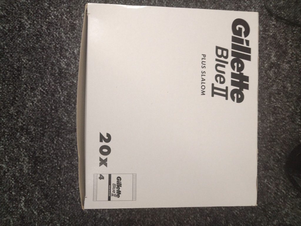 Gillette Blue II Plus Slalom Disposable Razors Pack 20x4 Blue