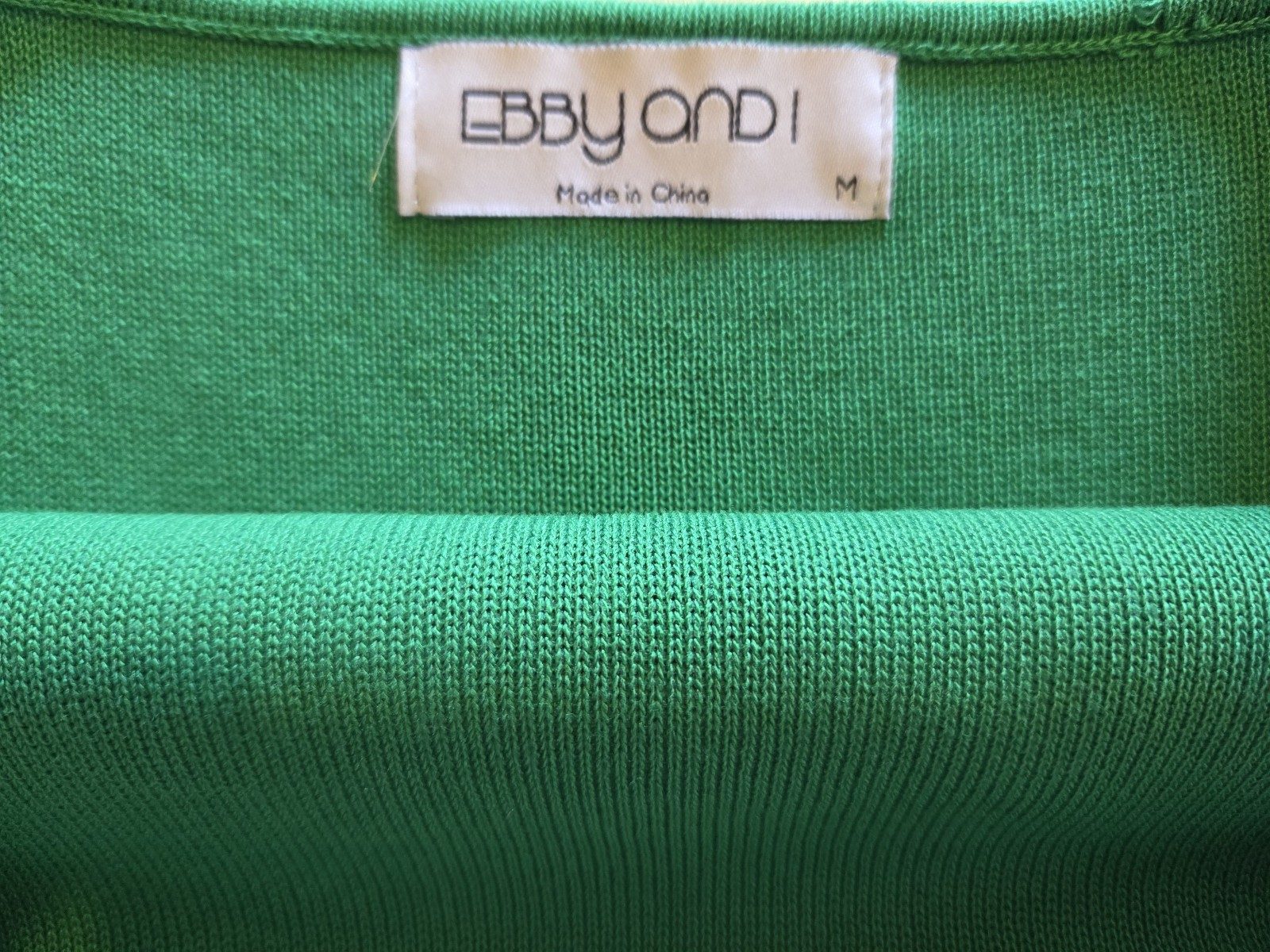 Ebby and I Green Crop Tank Top Medium image 2