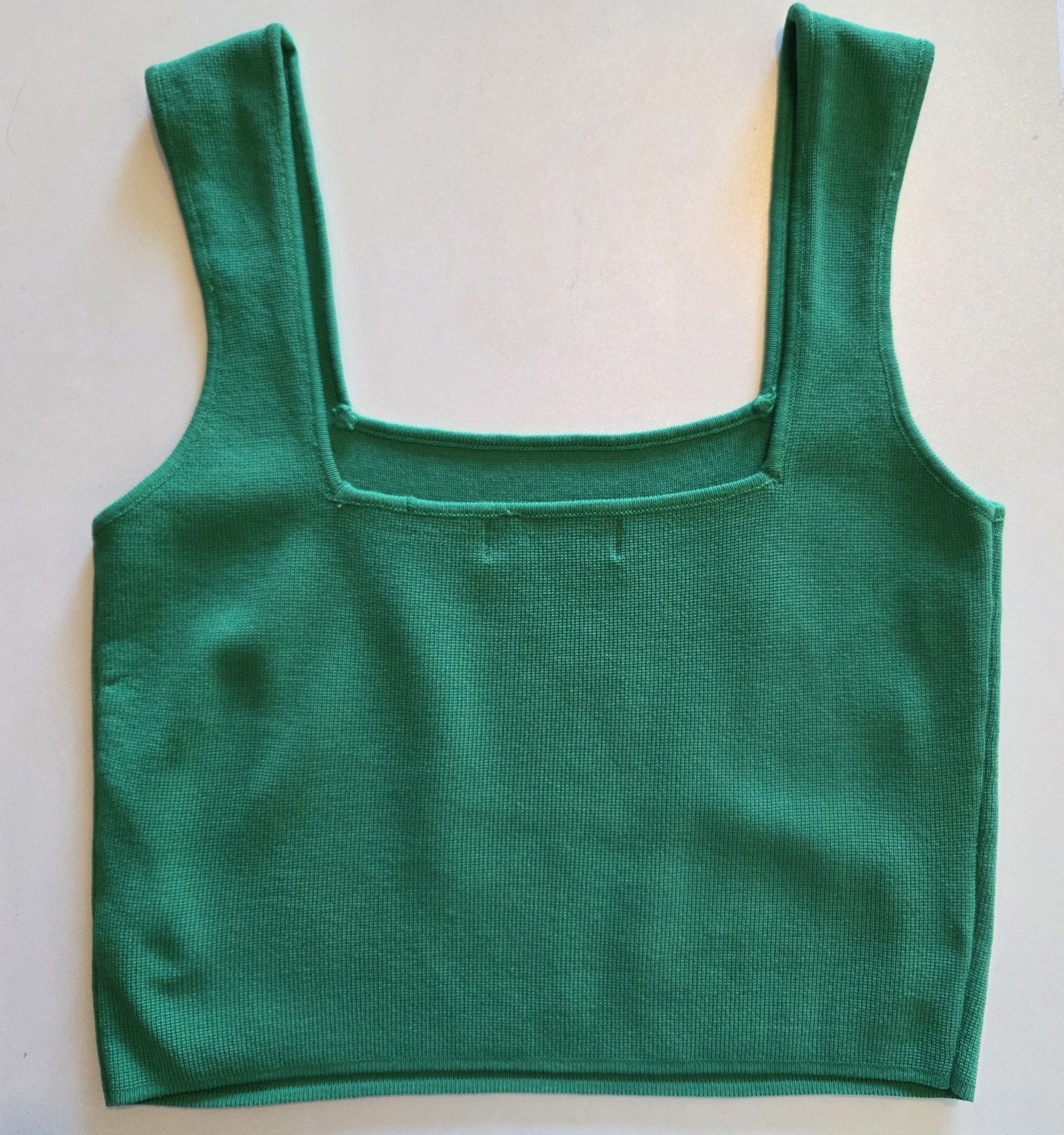 Ebby and I Green Crop Tank Top Medium image 3