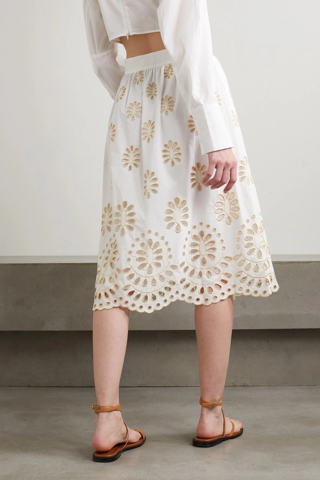 New WAIMARI Bonnie HANDMADE White Skirt Size S image 4