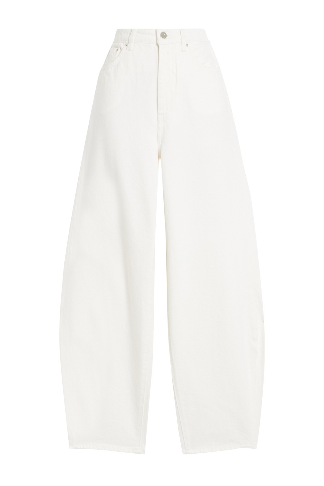 New Toteme Off-White Organic Cotton Barrel Leg Denim Jeans Size 32