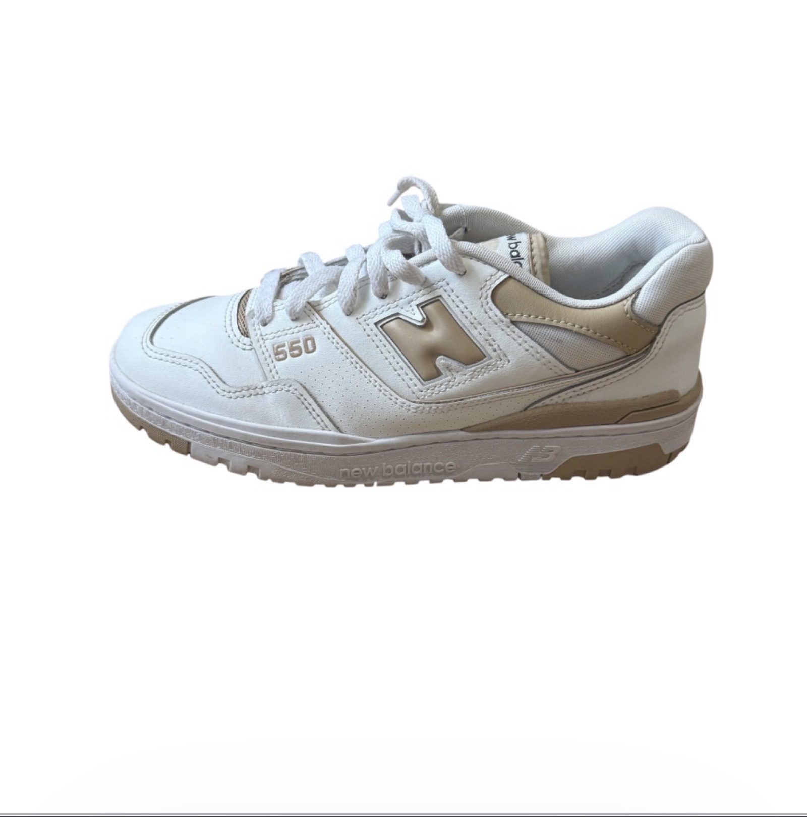 New Balance 550 Women’s Trainers UK 7 EU 40.5 White Incense Leather BBW550BT image 2