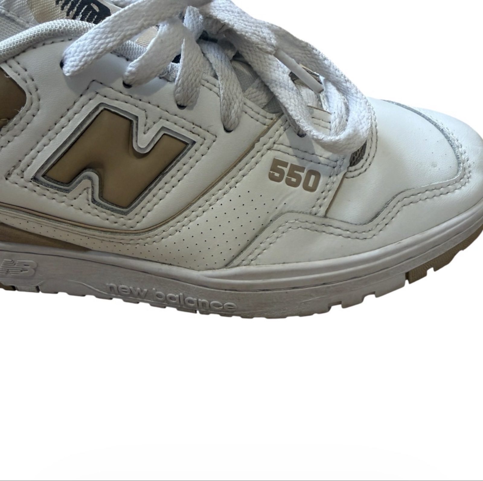 New Balance 550 Women’s Trainers UK 7 EU 40.5 White Incense Leather BBW550BT image 10