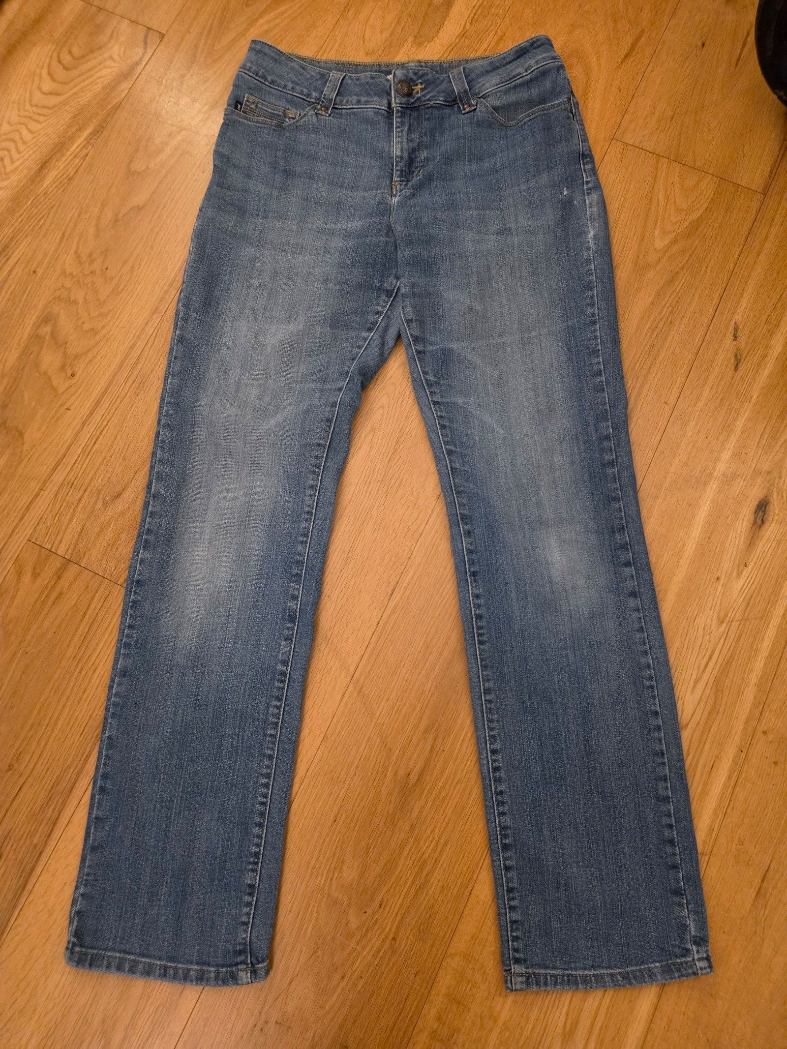 Lee Y2K Embroidered Women's Blue Denim Perfect Fit Jeans Size 10
