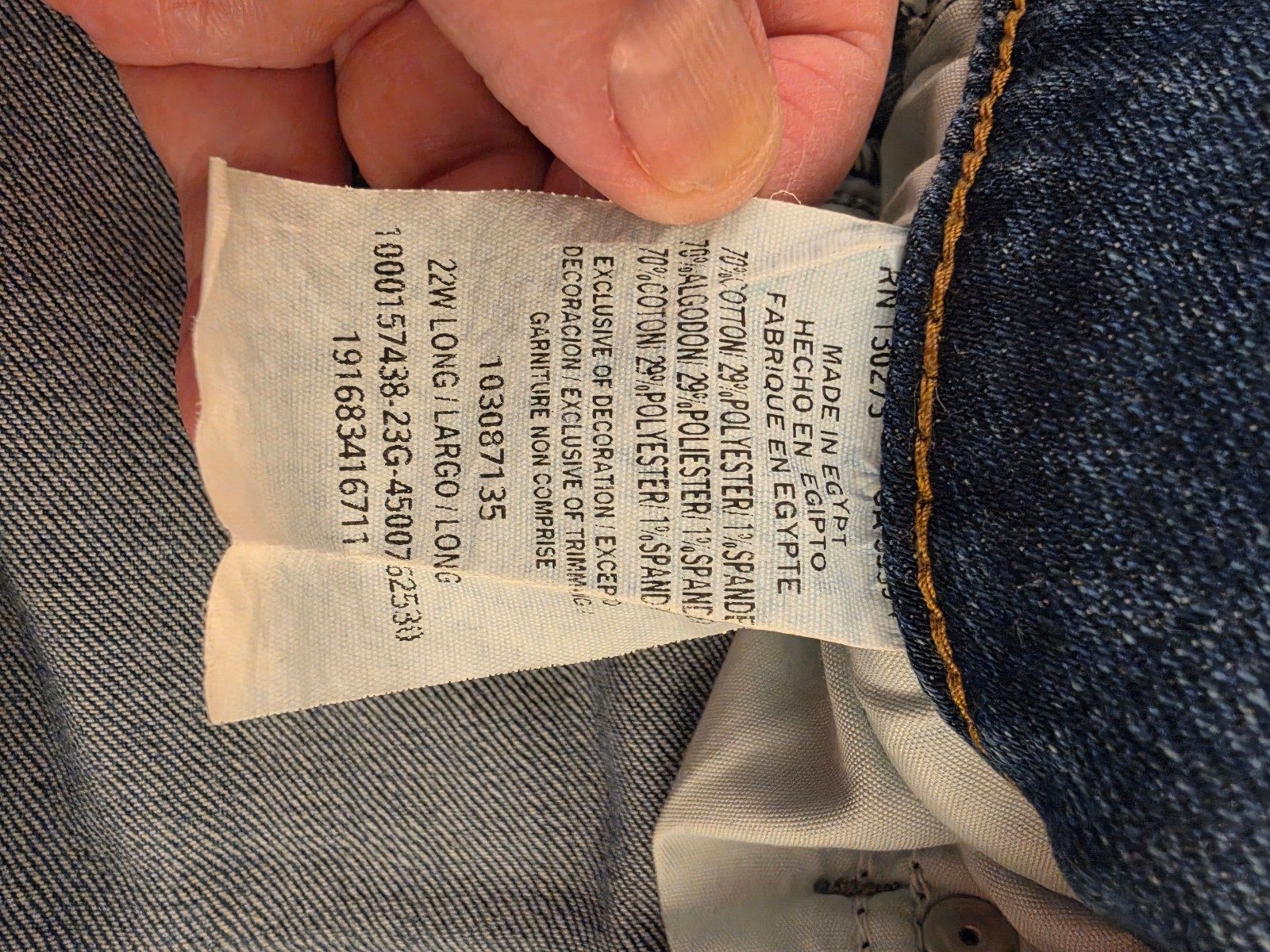 Lee Women's Blue Jeans Size 22 image 9