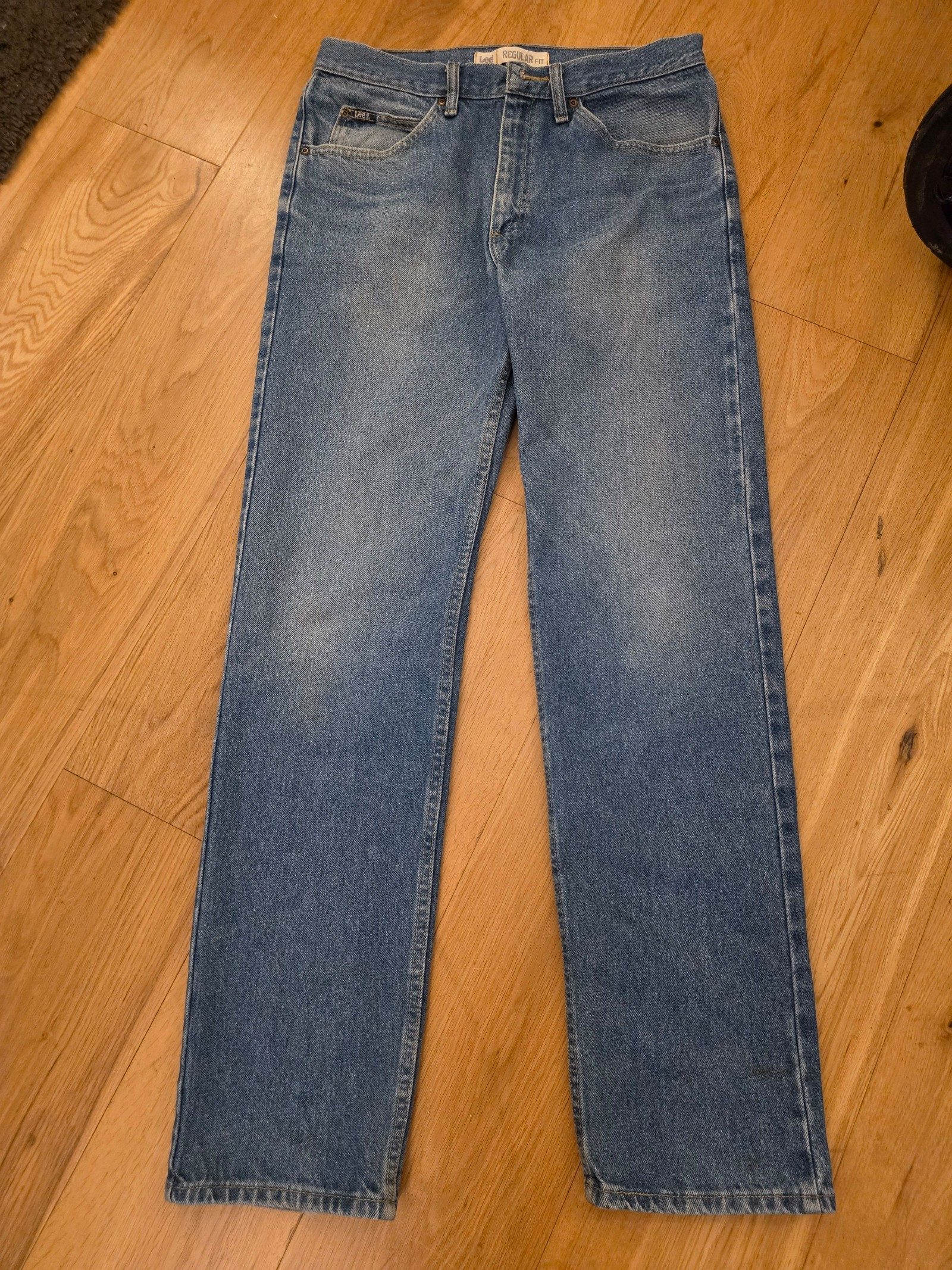 Lee Men's Blue Regular Fit Jeans Waist 33 Leg 34